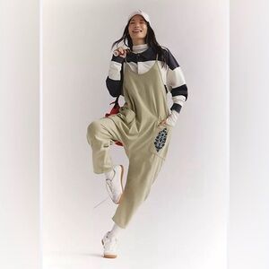 Free People Movement Hot Shot Logo Onesie in the Moss Combo Size M